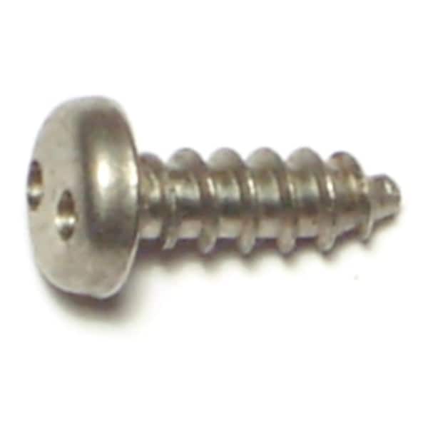 Midwest Fastener Sheet Metal Screw, #8 x 1/2 in, 18-8 Stainless Steel Pan Head Spanner Drive, 10 PK 70965 - main